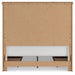 Benchcraft White/Brown Queen Panel Bed with Storage