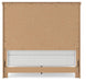 Benchcraft White/Brown Queen Panel Bed