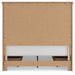 Benchcraft White/Brown Queen Panel Storage Bed