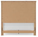 Benchcraft White/Brown Queen Panel Storage Bed