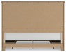Benchcraft White/Brown King Panel Storage Bed