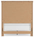 Benchcraft White/Brown Full Panel Bed