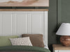 Benchcraft White/Brown Full Panel Bed