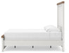 Benchcraft White/Brown Full Panel Bed