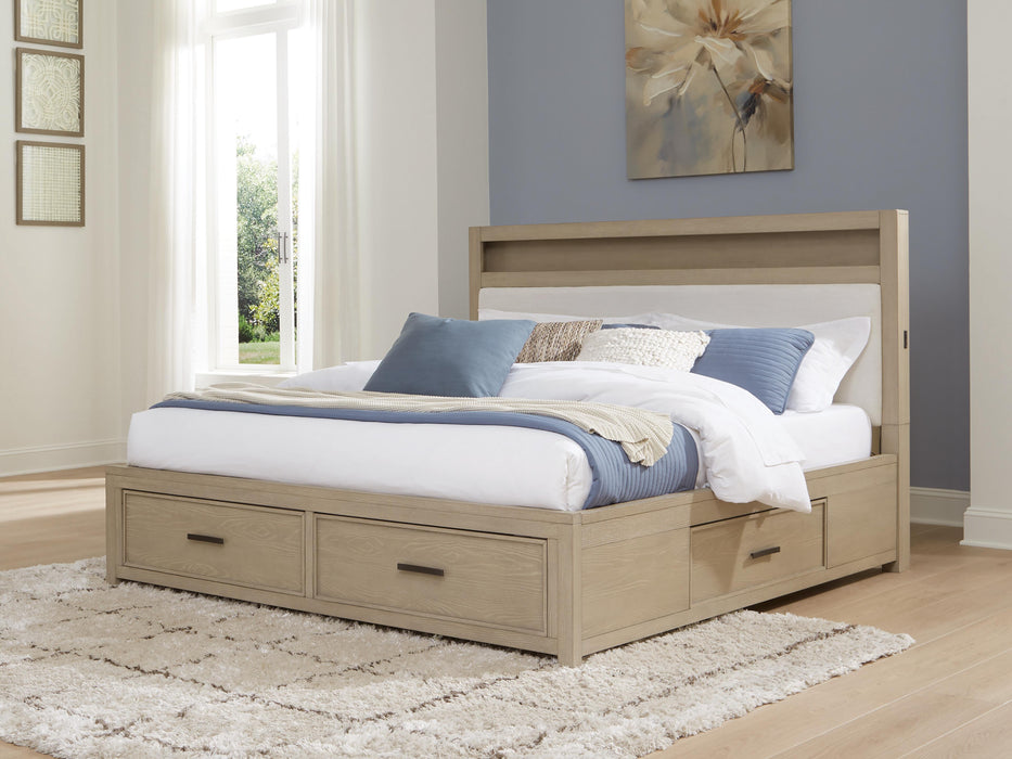 Signature Design Gray Queen Bookcase Bed