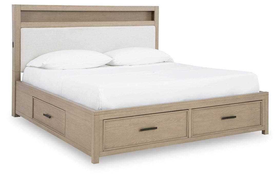 Signature Design Gray Queen Bookcase Bed