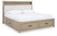 Signature Design Gray Queen Bookcase Bed