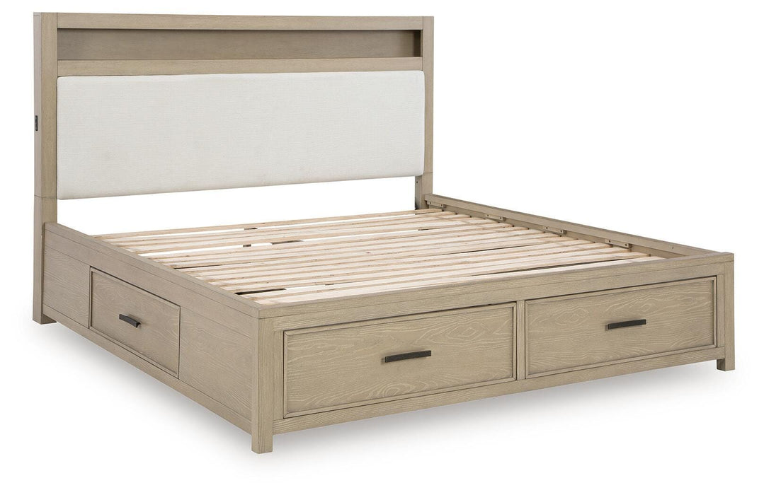 Signature Design Gray Queen Bookcase Bed