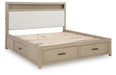Signature Design Gray Queen Bookcase Bed