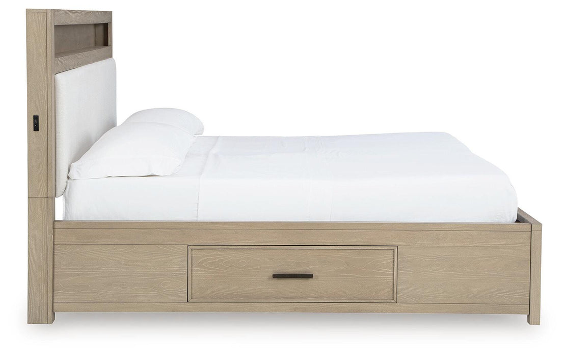 Signature Design Gray Queen Bookcase Bed