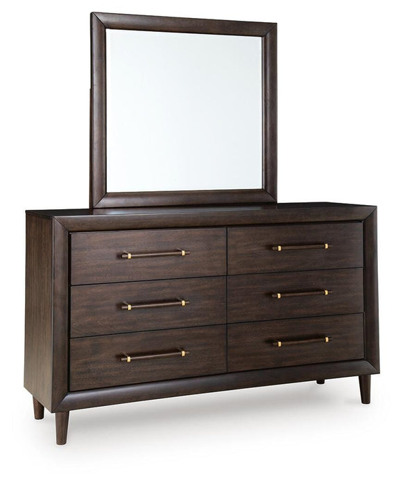 Benchcraft Merlot Dresser and Mirror