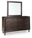 Benchcraft Merlot Dresser and Mirror
