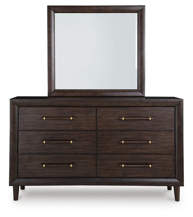 Benchcraft Merlot Dresser and Mirror