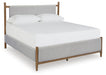 Signature Design Brown King Upholstered Bed