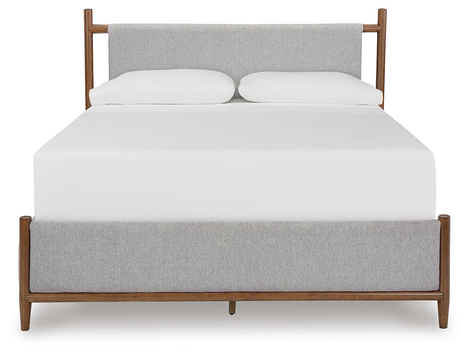 Signature Design Brown California King Upholstered Bed