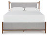 Signature Design Brown King Upholstered Bed
