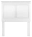 Signature Design White Twin Panel Headboard
