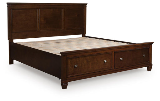 Signature Design Brown King Panel Storage Bed