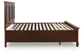 Signature Design Brown King Panel Storage Bed