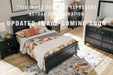 Signature Design Black Queen Panel Headboard