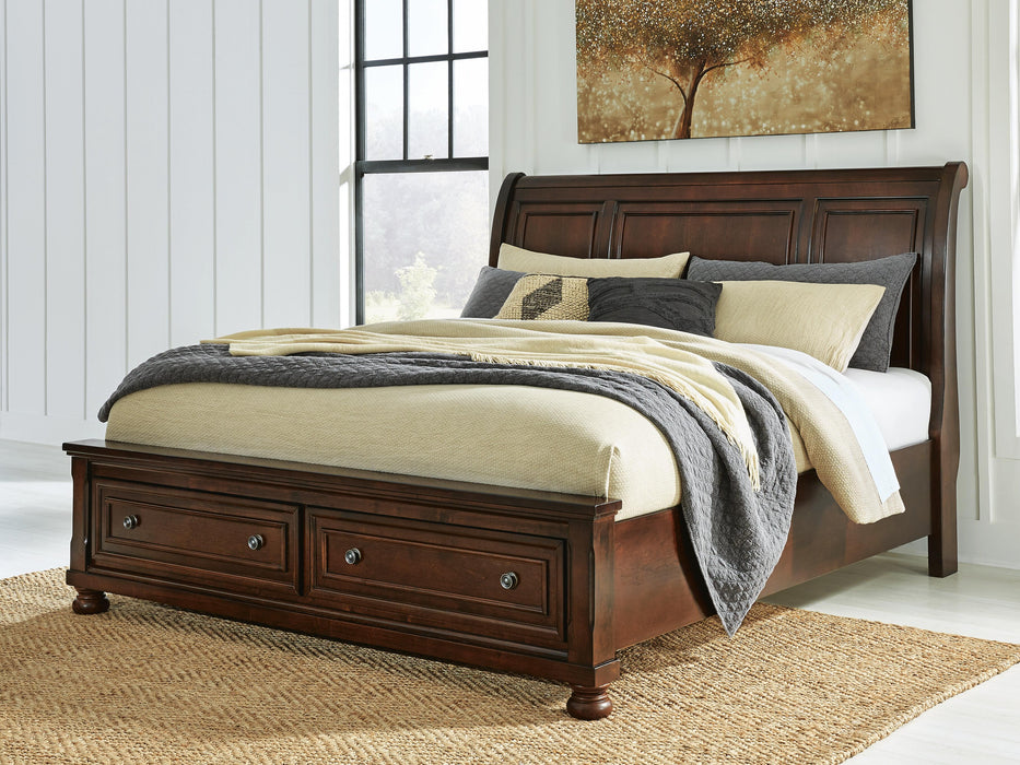 Millennium Rustic Brown King Sleigh Storage Bed