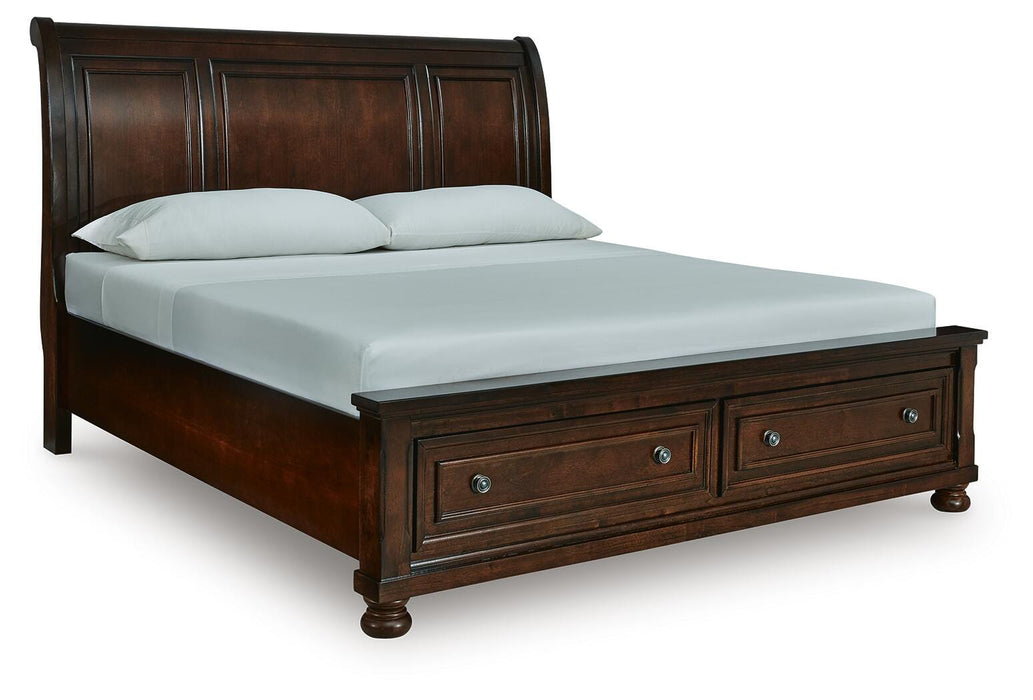Millennium Rustic Brown King Sleigh Storage Bed
