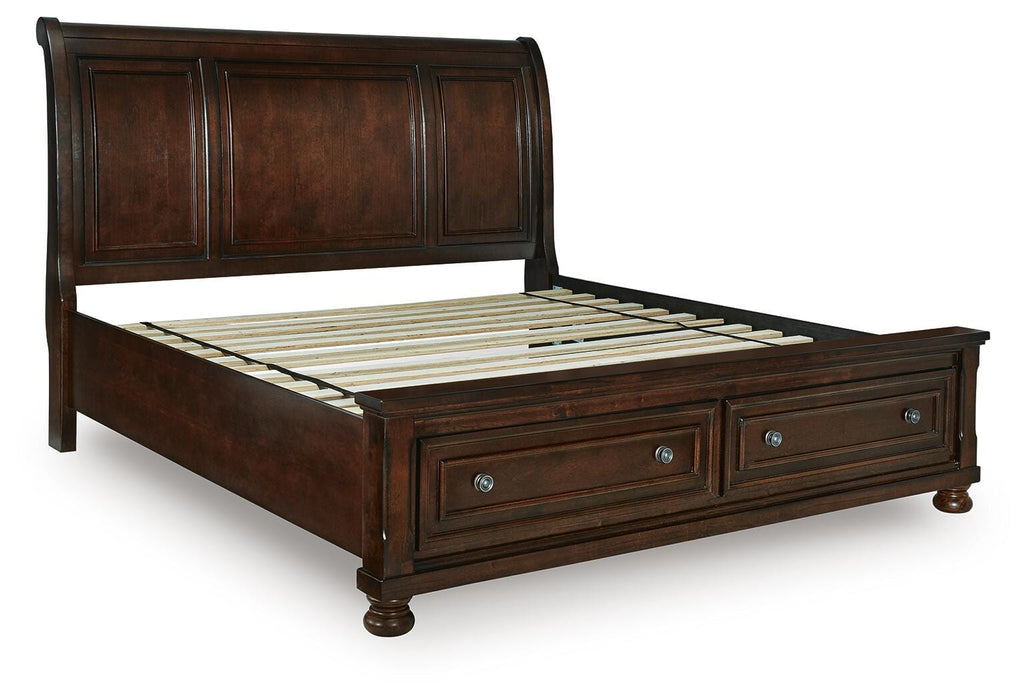 Millennium Rustic Brown California King Sleigh Storage Bed