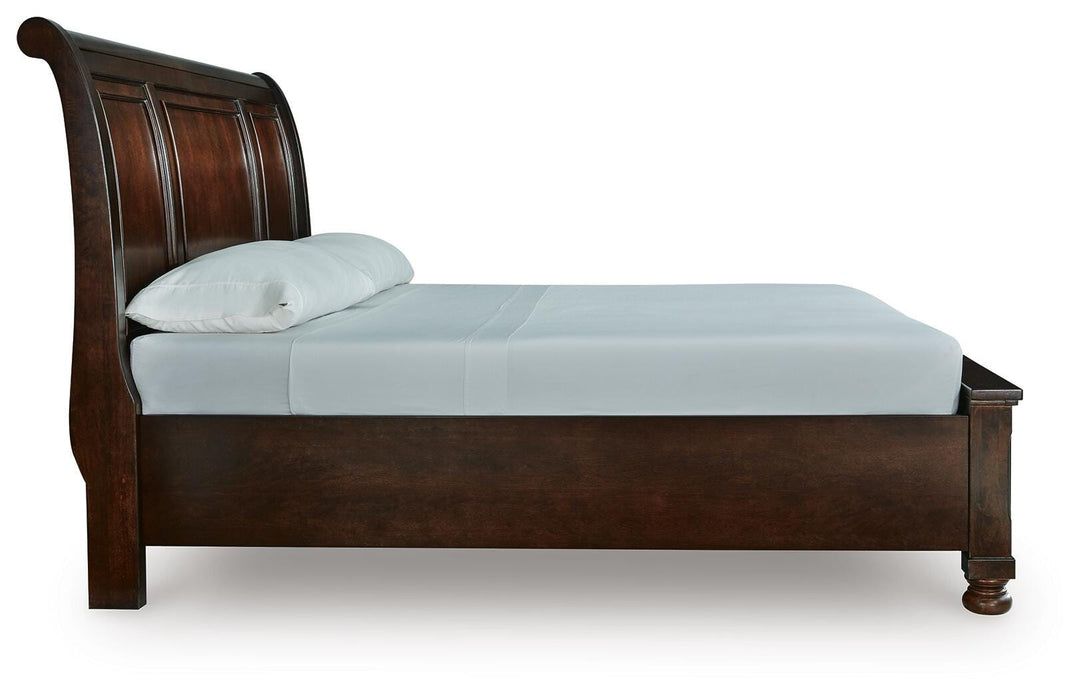 Millennium Rustic Brown King Sleigh Storage Bed