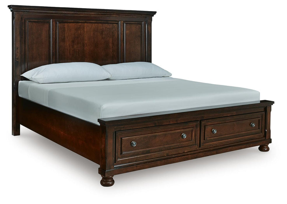 Millennium Rustic Brown California King Panel Storage Bed