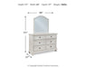 Signature Design Antique White Dresser and Mirror