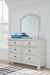 Signature Design Antique White Dresser and Mirror