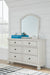Signature Design Antique White Dresser and Mirror
