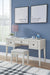 Signature Design Antique White Vanity/UPH Stool (2/CN)