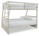 Signature Design Antique White Twin over Full Bunk Bed with Storage