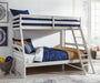 Signature Design Antique White Twin over Full Bunk Bed
