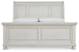 Signature Design Antique White King Sleigh Bed