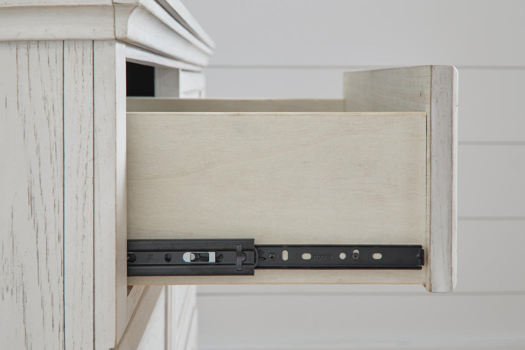 Signature Design Antique White Dresser and Mirror