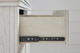 Signature Design Antique White Dresser and Mirror