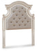 Signature Design Chipped White Twin UPH Panel Headboard