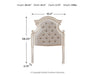 Signature Design Chipped White Twin UPH Panel Headboard