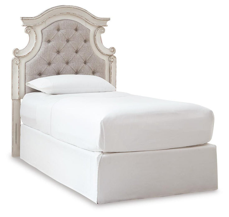 Signature Design Chipped White Twin UPH Panel Headboard