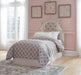 Signature Design Chipped White Twin UPH Panel Headboard