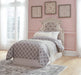 Signature Design Chipped White Twin UPH Panel Headboard