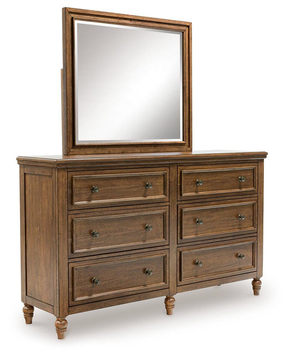 Benchcraft Brown Dresser and Mirror