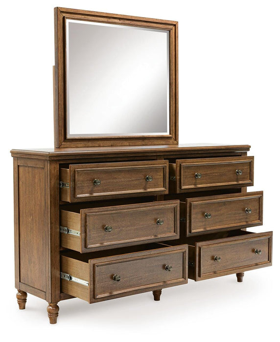 Benchcraft Brown Dresser and Mirror