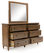 Benchcraft Brown Dresser and Mirror