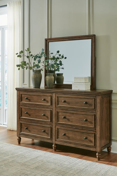 Benchcraft Brown Dresser and Mirror