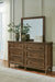 Benchcraft Brown Dresser and Mirror