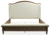 Benchcraft Brown California King Upholstered Panel Bed