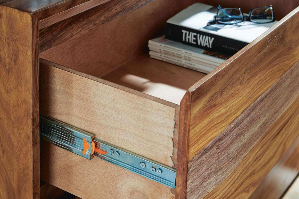 Signature Design Brown Dresser and Mirror